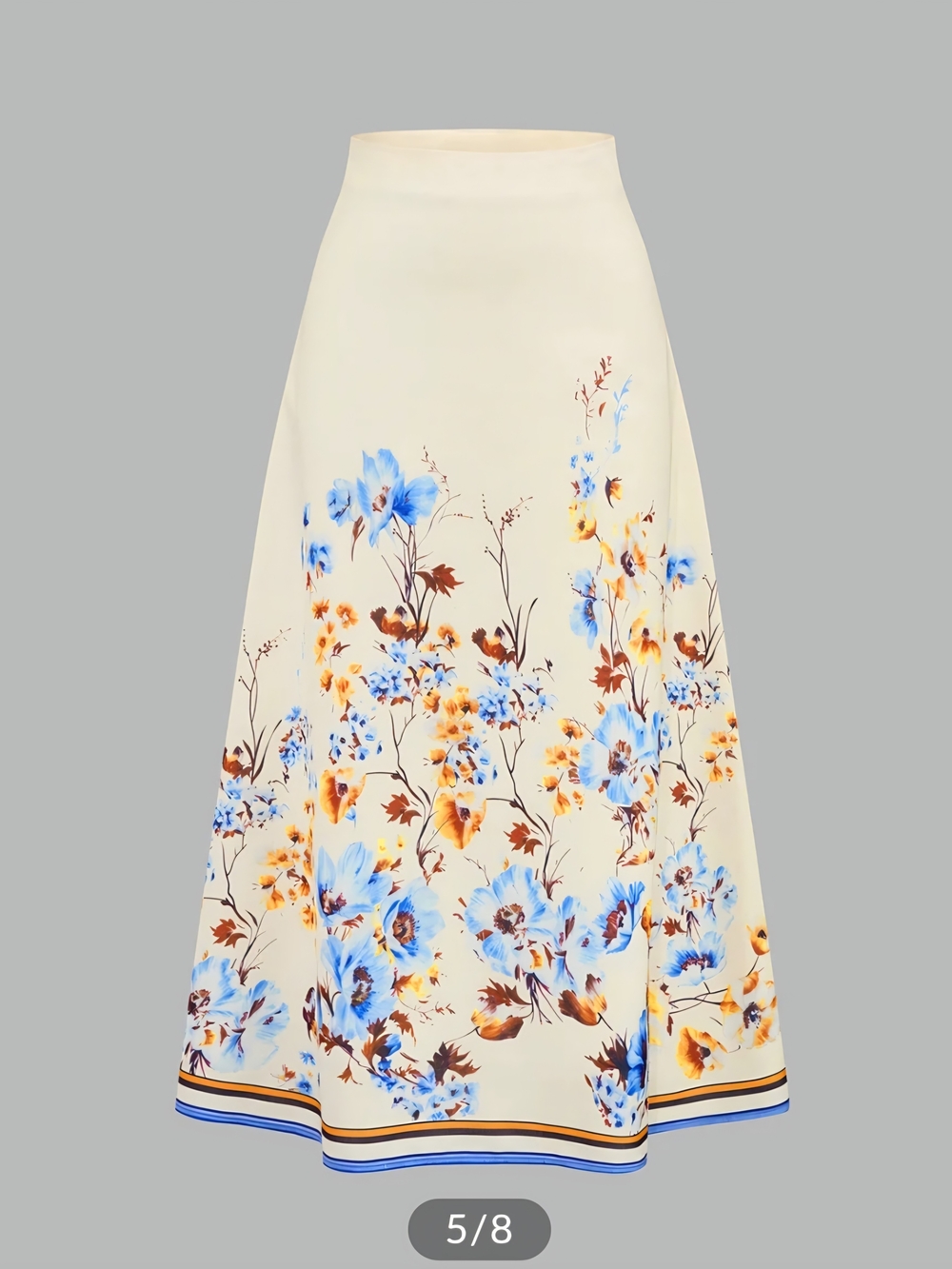 Floral Print Two Piece Skirt Set - Picture 5 of 5